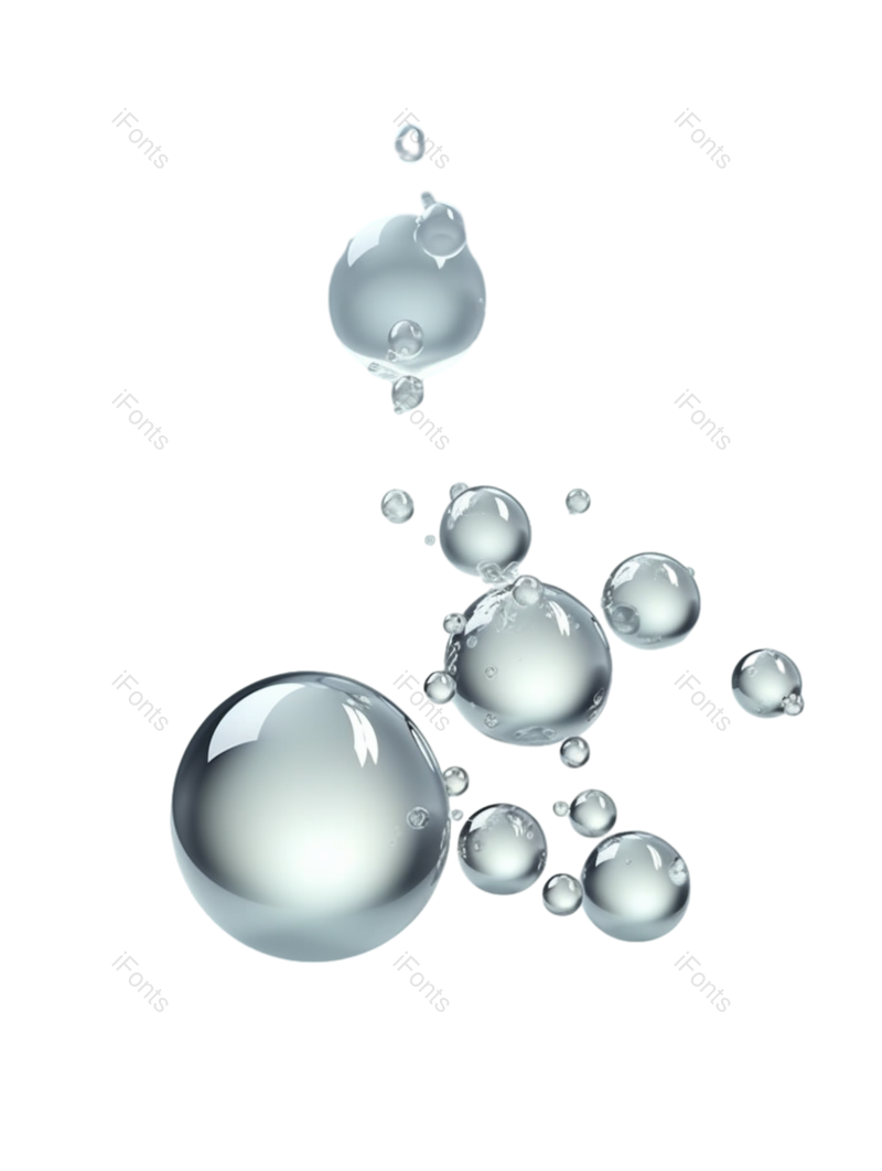 雨滴图片,气泡元素,液体PNG,透明免抠素材